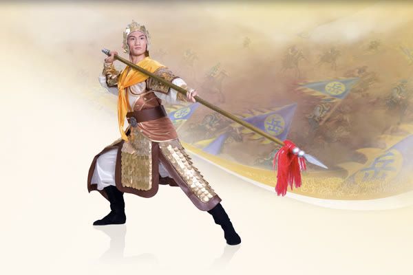 槍を構える将軍・岳飛